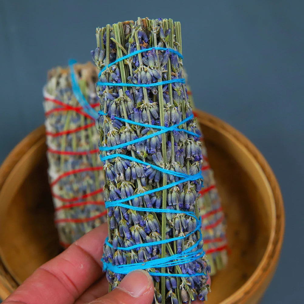 Lavender Incense Sticks Organic White Sage Sticks Natural Lavender Fragrance Stick for Indoor Purification
