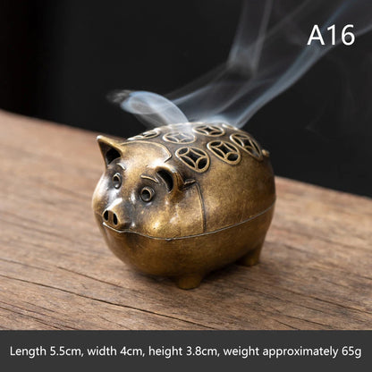 Brass Incense Burner,Metal Aromatherapy Holder,Unscented,Ideal For Yoga Meditation,Bedroom Ambiance,Home Decor