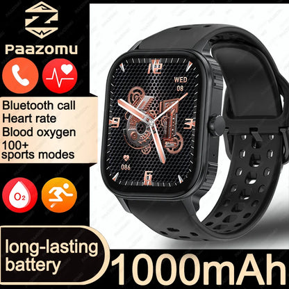 2026 2.04-inch Ultra Smart Watch For Men Women 1000mAh High Capacity Battery Outdoor Sports Fitness Health Monitoring Smartwatch