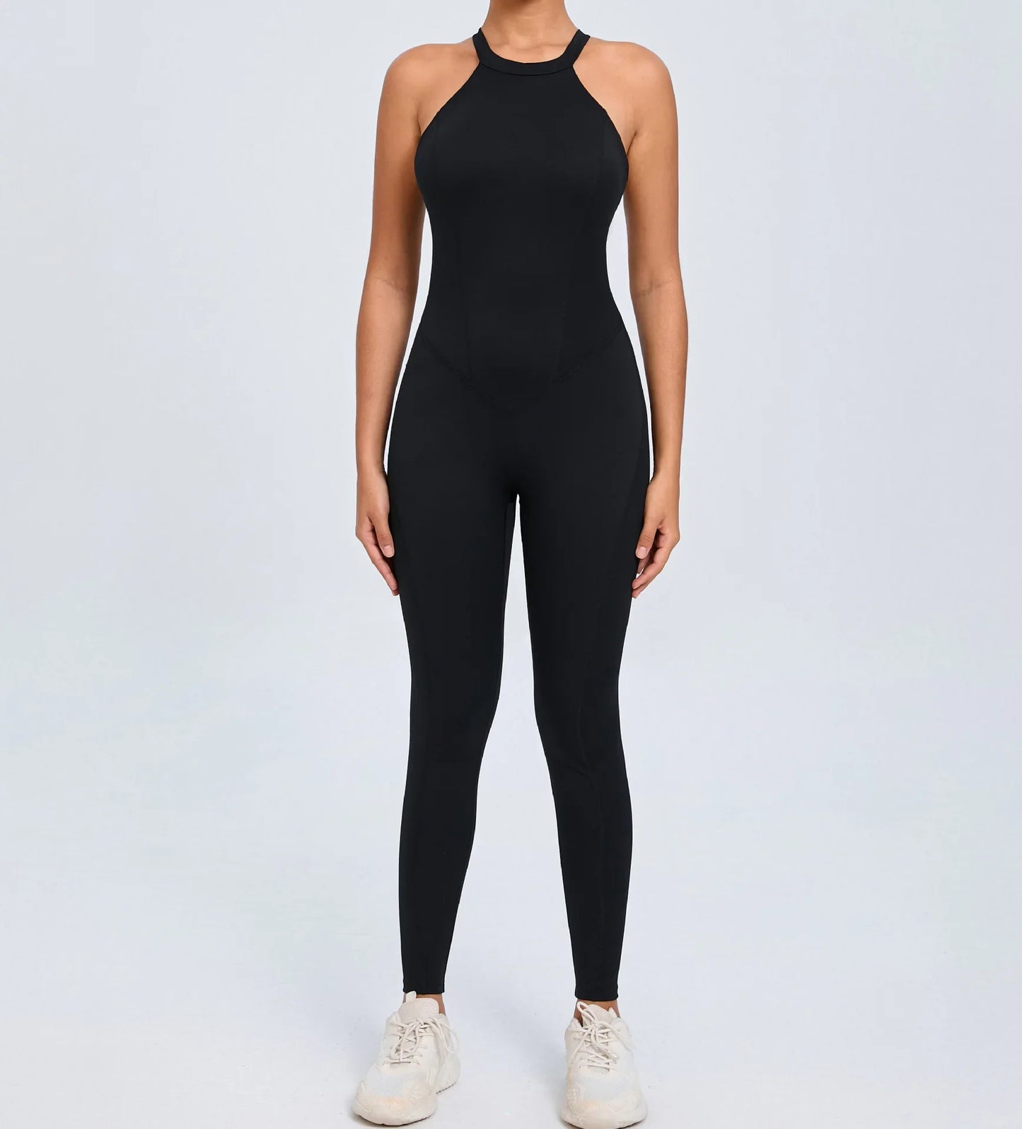 Sports Jumpsuit Woman Gym Sexy Long Jumpsuits One Pieces Fitness Overalls Sportswear Mono Mujer Coffee Body Women Clothes New