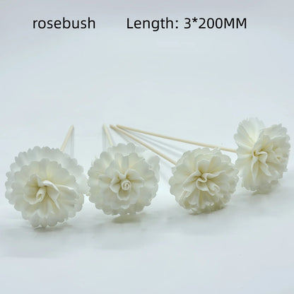 Natural Tongcao Diffuser Flowers 20cm 4 Pieces Rattan Diffuser Sticks for Aromatherapy Bottles Replacement Diffuser Sticks Aromatherapy Decorative Flowers for Essential Oil Bottles Home Decoration