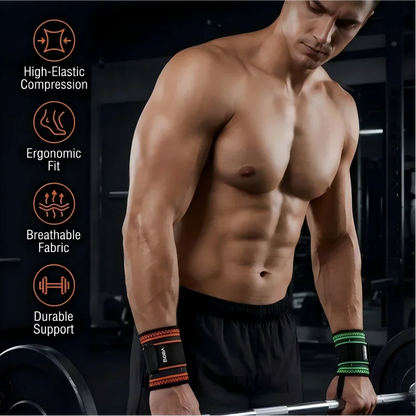 VBOSI Adjustable Wrist Wraps Support for Gym Weightlifting, Breathable Brace for Carpal Tunnel Tendonitis Pain Relief