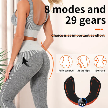 EMS Muscle Stimulator Device - Wireless Butt Trainer Body Shaper with 29 Levels 8 Modes Dual Channel Rechargeable for Fitness