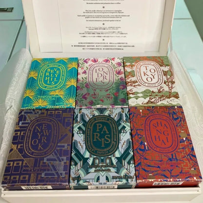 190g Aromatherapy Candle City Limited Edition Pure Natural Plant Essential Oil Scented Candle Cafe Chantilly Christmas Home Gift