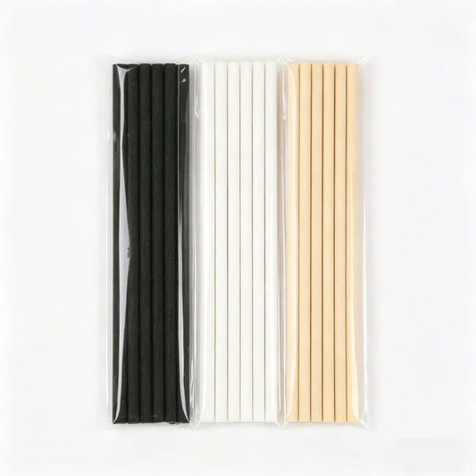 100pcs Black White Diffuser Sticks 3mm 30cm Long  Aromatherapy Diffuser Sticks for Essential Oils Absorption And Dispersion