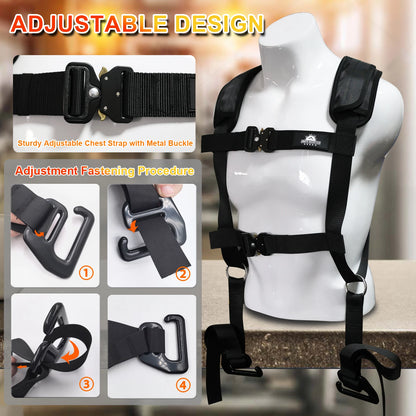 Heavy-Duty Squat Harness Vest for Resistance Bands Adjustable Weighted Training Strap for Full Body Workouts fitness equipment