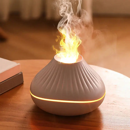 Volcanic Lava Crack Aromatherapy Diffuser with Humidifier Night Light Essential Oil Functionality for Home Office and Car