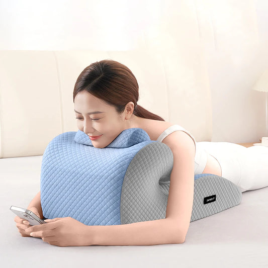 Ergonomic Pillow, Supports Posture in Any Position Cervical Traction Pillows Body Relaxation Anti Snoring, Ideal for Massage