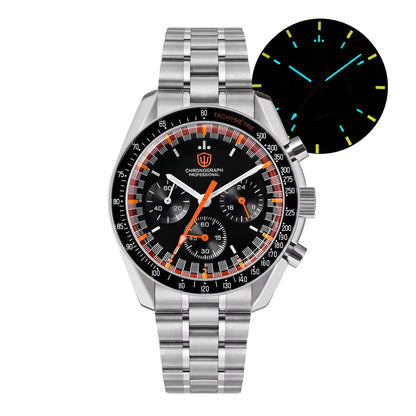 New Mechanical Quartz Watches VK63 Chronograph Sports Watches Bubble Sapphire Ar Waterproof Luminous Watches
