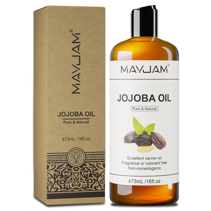 MAYJAM Vegetable Glycerin Castor Grapeseed Jojoba Coconut Carrier Oil For Face, Hair, Skin & Nails Moisturizing Body Massage