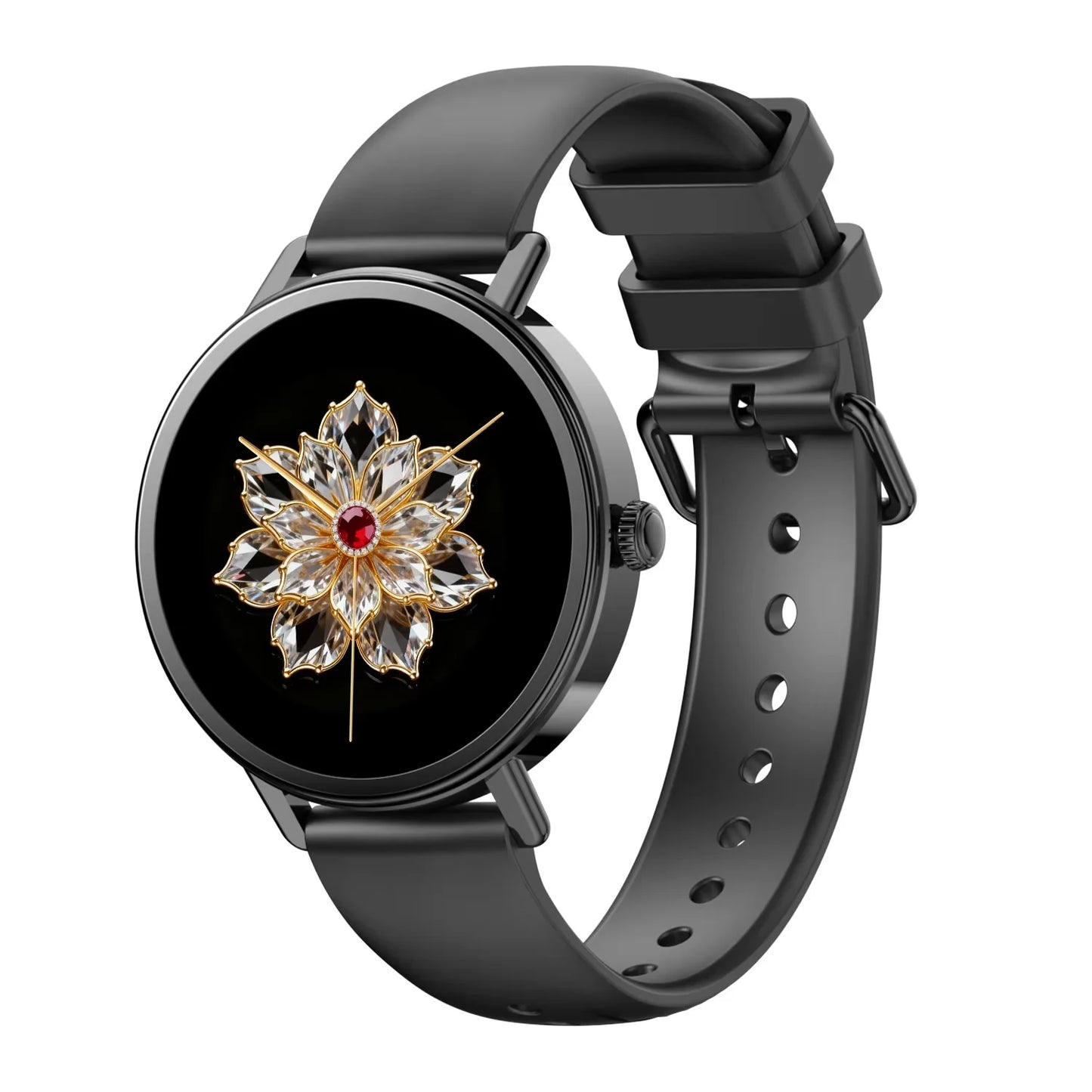 IOWODO New X30 Lady's Watch with Health Monitoring Fitness Tracking 1.26” HD AMOLED Screen Bluetooth Smartwatch for Android IOS