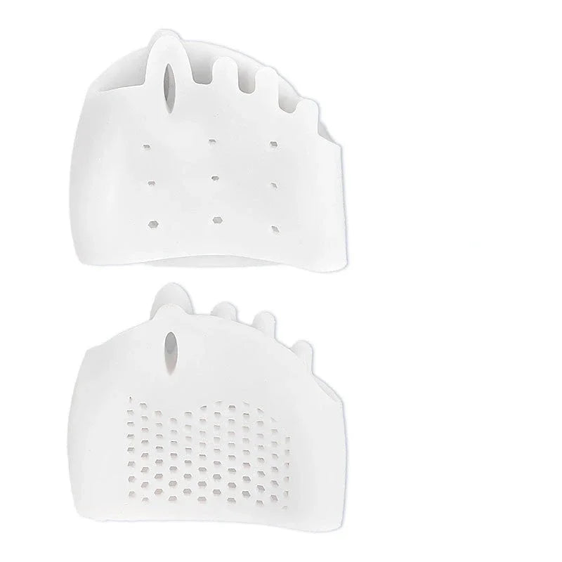 2pcs Silicone Toe Separator Hallux Valgus Corrector Bunion Orthotics Protector Pain Relief Forefoot Pad Socks Foot Care Pedicure