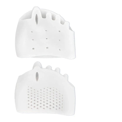 2pcs Silicone Toe Separator Hallux Valgus Corrector Bunion Orthotics Protector Pain Relief Forefoot Pad Socks Foot Care Pedicure