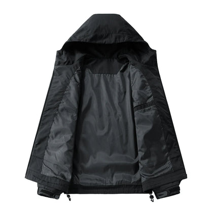 CHRLCK Unisex Hiking Jackets Waterproof Reflective Windbreaker Men Outdoor Camping Trekking Fishing Jacket Windproof Coat Women