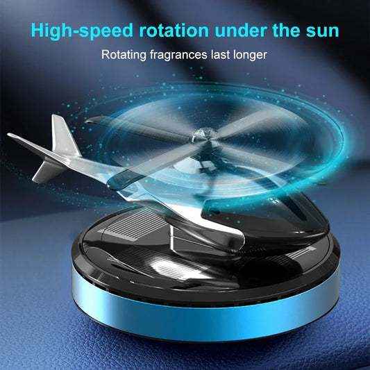 Solar Car Air Freshener Perfume Helicopter Decor Interior Decor Solar Car Rotating Aromatherapy Perfume Accessories