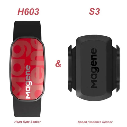 Magene H603 Heart Rate Monitor Split Chest Strap HRM Fitness Tracker Mover Bluetooth ANT Sensor Health App Compatible Zwift