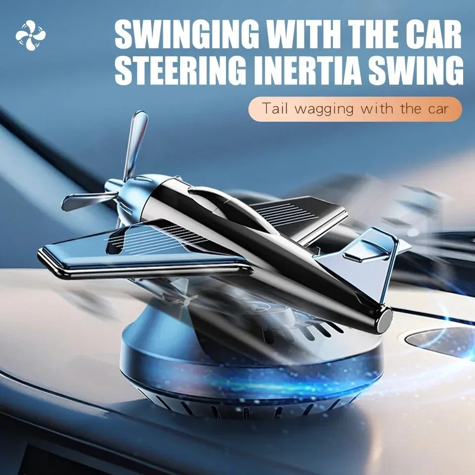 Solar Rotating Car Perfume Diffuser Car freshensers Helicopter Car Interior Decoration Accessories Aromatherapy With Perfume