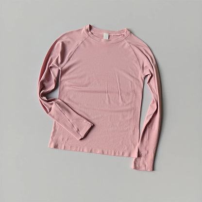 Women's Outdoor Sports Shirt Yoga Wear Fitness T-Shirt Running Workout Top Female Long Sleeves Sportswear Exercise Gym Clothing