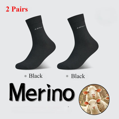 76% Merino Wool Socks Men Women Thin Lightweight Hiking Socks Merino Casual Dress Socks Moisture Wicking 2 Pairs Asian Size