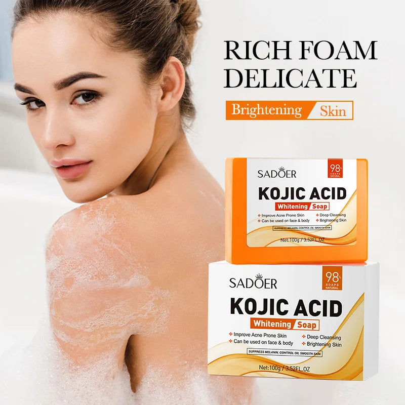 SADOER Facial Soap Face Wash Foam Facial Cleanser Moisturizing Hydrating Oil Control Body Bathing Handmade Soap