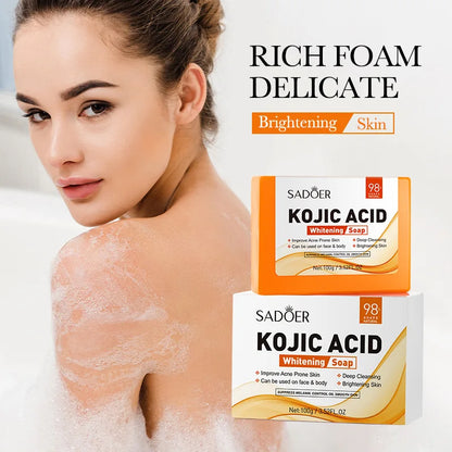 SADOER Facial Soap Face Wash Foam Facial Cleanser Moisturizing Hydrating Oil Control Body Bathing Handmade Soap
