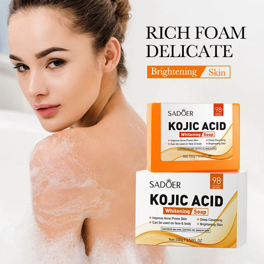 SADOER Facial Soap Face Wash Foam Facial Cleanser Moisturizing Hydrating Oil Control Body Bathing Handmade Soap