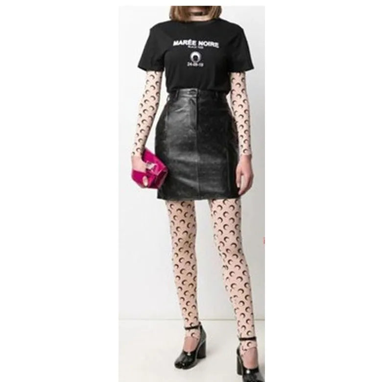 Moon Print Sports Leggings Trousers Elastic Slimming Casual Wear Outdoor Indoor ular Long Pants Thin Material Fem