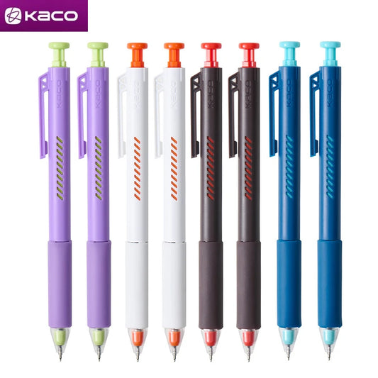 KACO ON ZERO Shake Gel Pen,0.5mm Black Retractable Refillable Ink Pen Smooth Writing ST Nib For Homework,Exam,Signing,Journaling