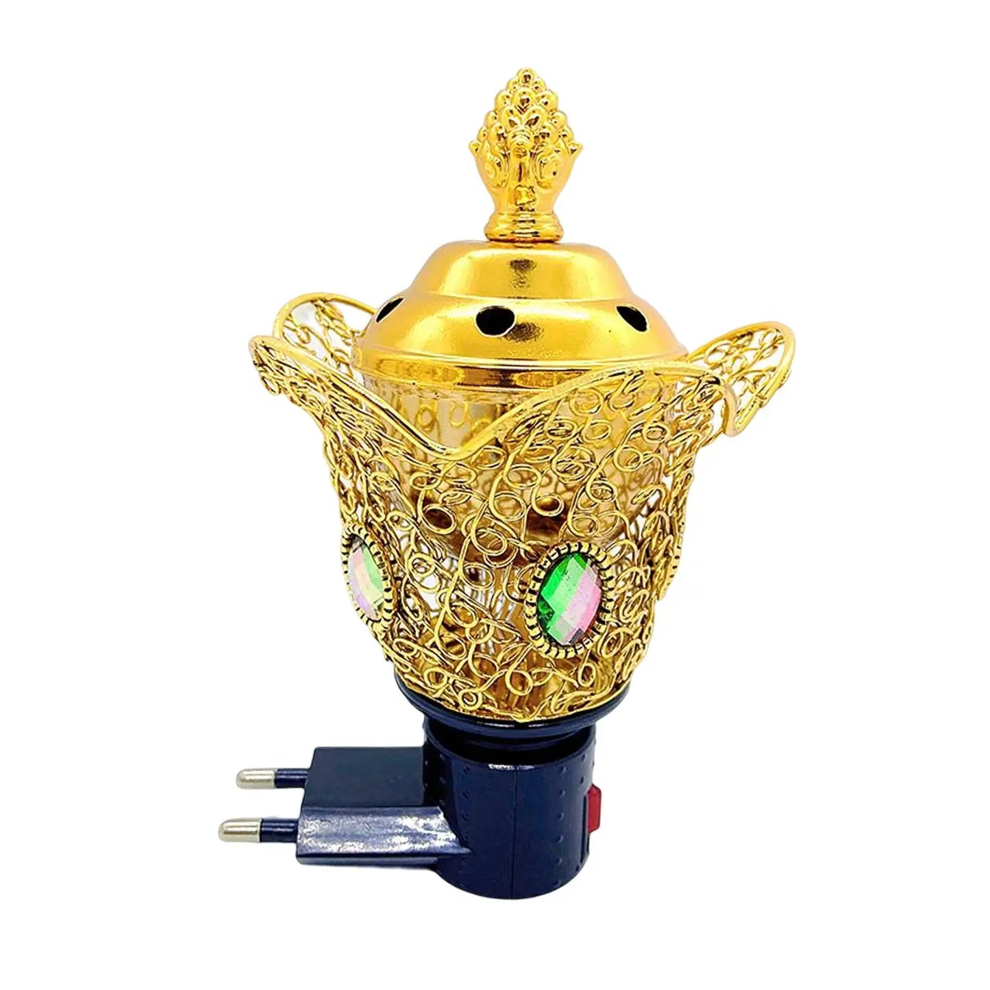 Electric Incense Burner Oud Frankincense Resin Burner Incense Holder Craft Censer for Yoga Living Room Decoration