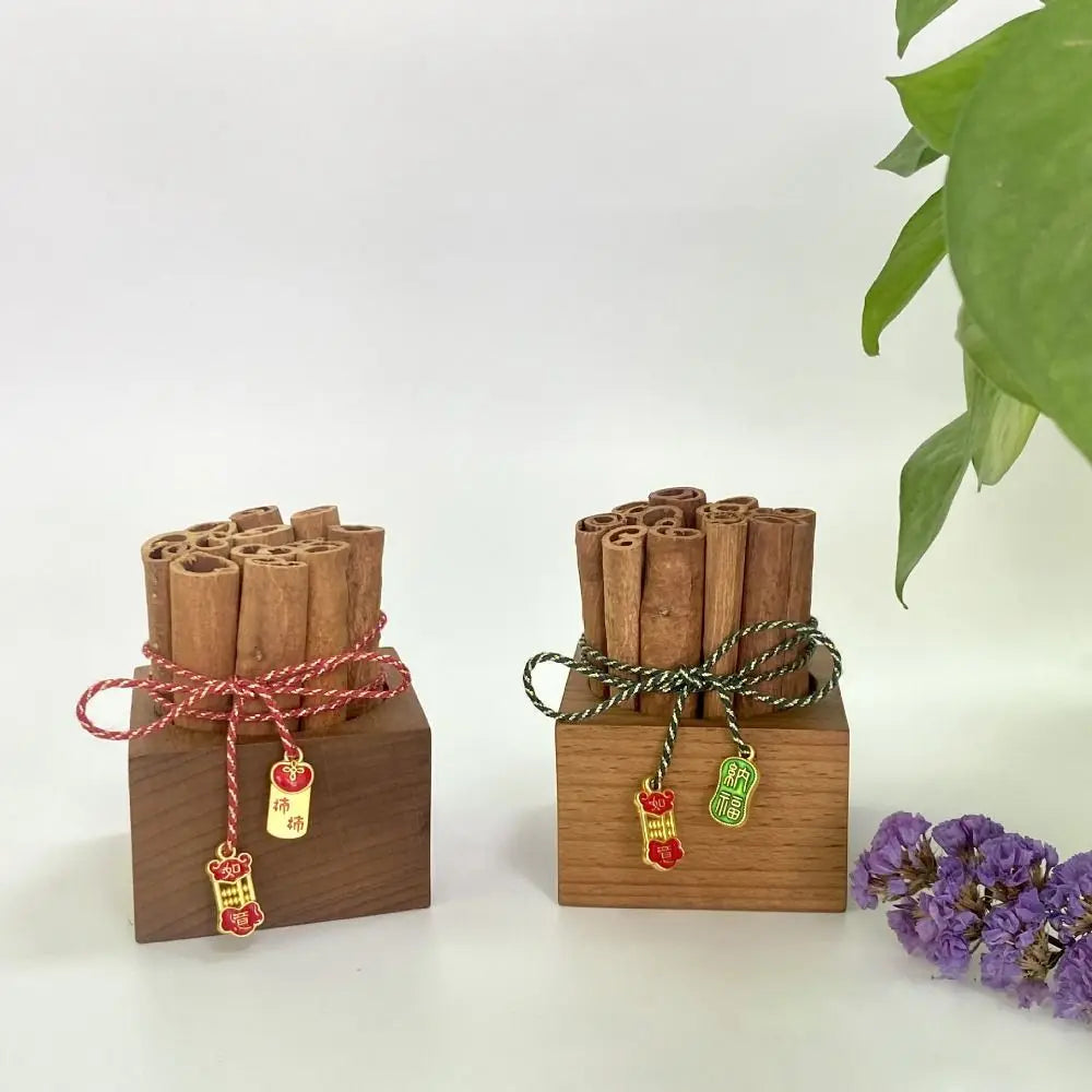 DIY Cinnamon Aromatherapy Diffuser Refillable Unique Wooden Essential Oil Diffusers Creative Volatile