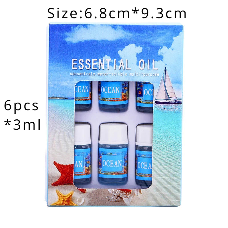 36*3ml Essential Oils Aromatherapy Lavender Rose Mix Oils Water-soluble Oil Humidifier Room Fragrance Essential Aroma Diffuser