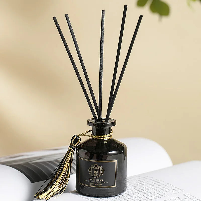 Y Aromeasy 50ml Reed Diffuser Sets Homestay Hotel Bathroom Rattan Aromatherapy Glass Diffuser Air Freshener Home Fragrance