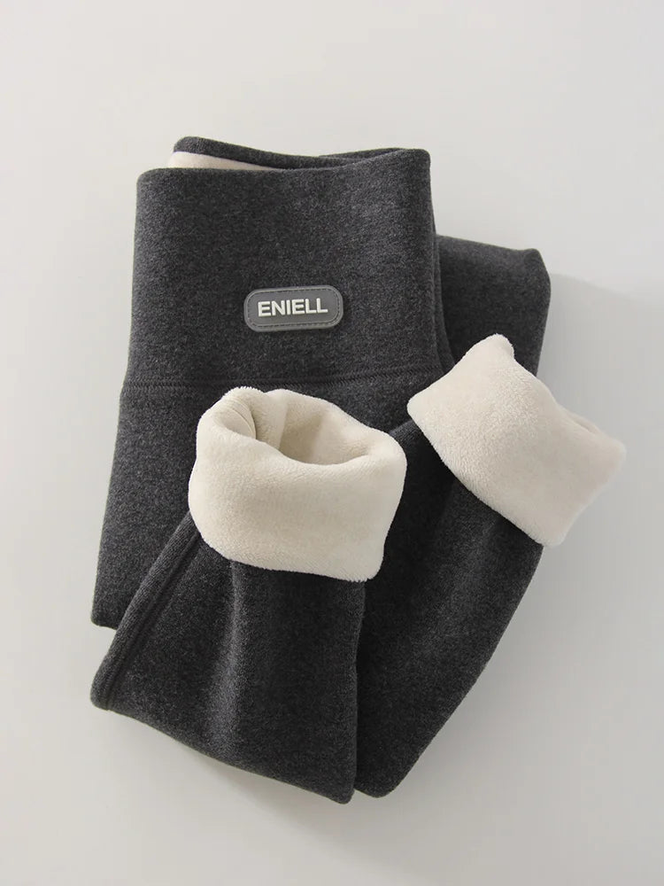 Streamgirl Thick Fleece Leggings Women Winter High Waist Black Outwear Tall Women Warm Thick Velvet Leggings For Winter Pants