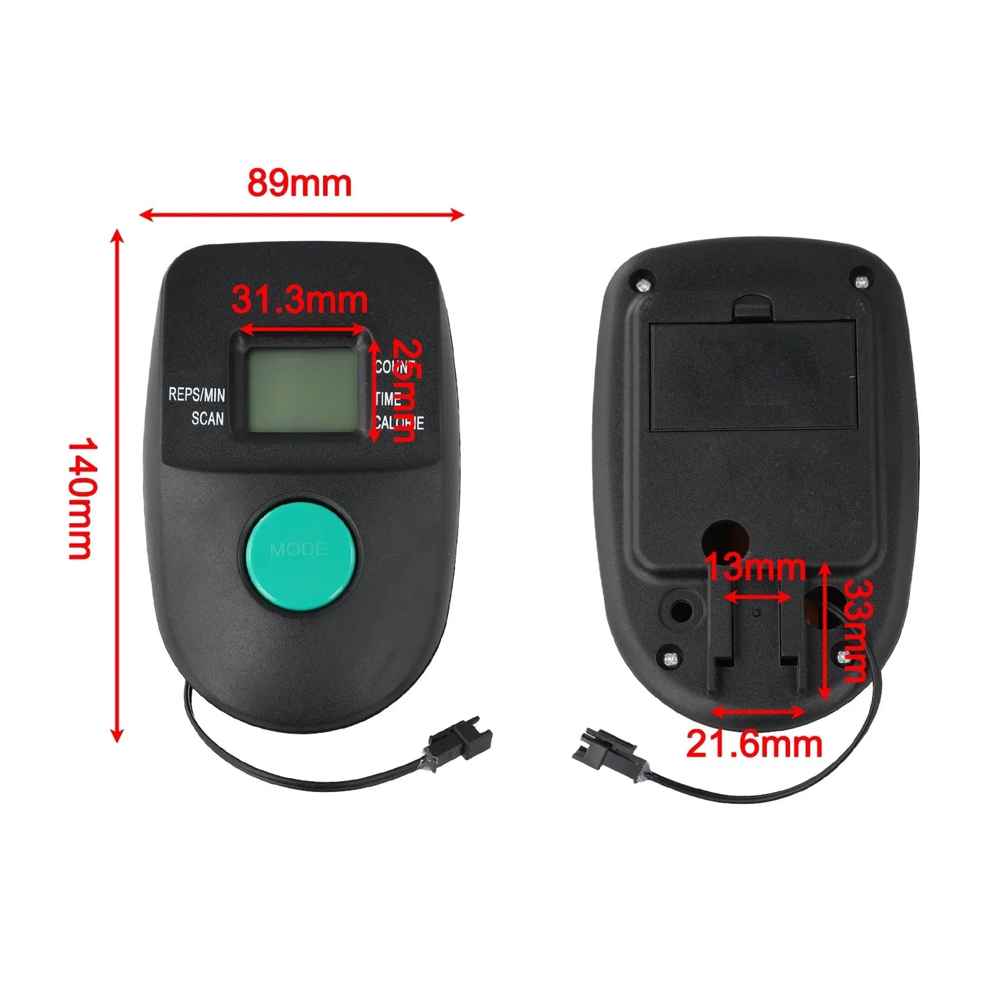 Exercise Bike Monitor Speedometer LCD Electronic Meter Stationary Bike Digital Display Fitness Equipment Instrument Panel