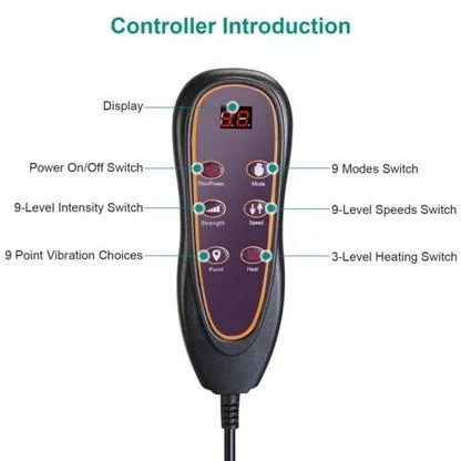 Electric Massage Mat Multifunctional Full Body Massager With Heating Kneading Vibrating Neck Back Relaxation Home Massage Pad