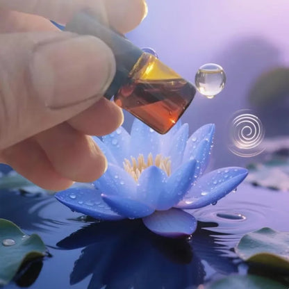 Premium Natural Pure Blue Lotus Reed Diffuser Oil - Relaxing Aroma for Home,Skin Care, Stress Relief, Deep Sleep & Meditation